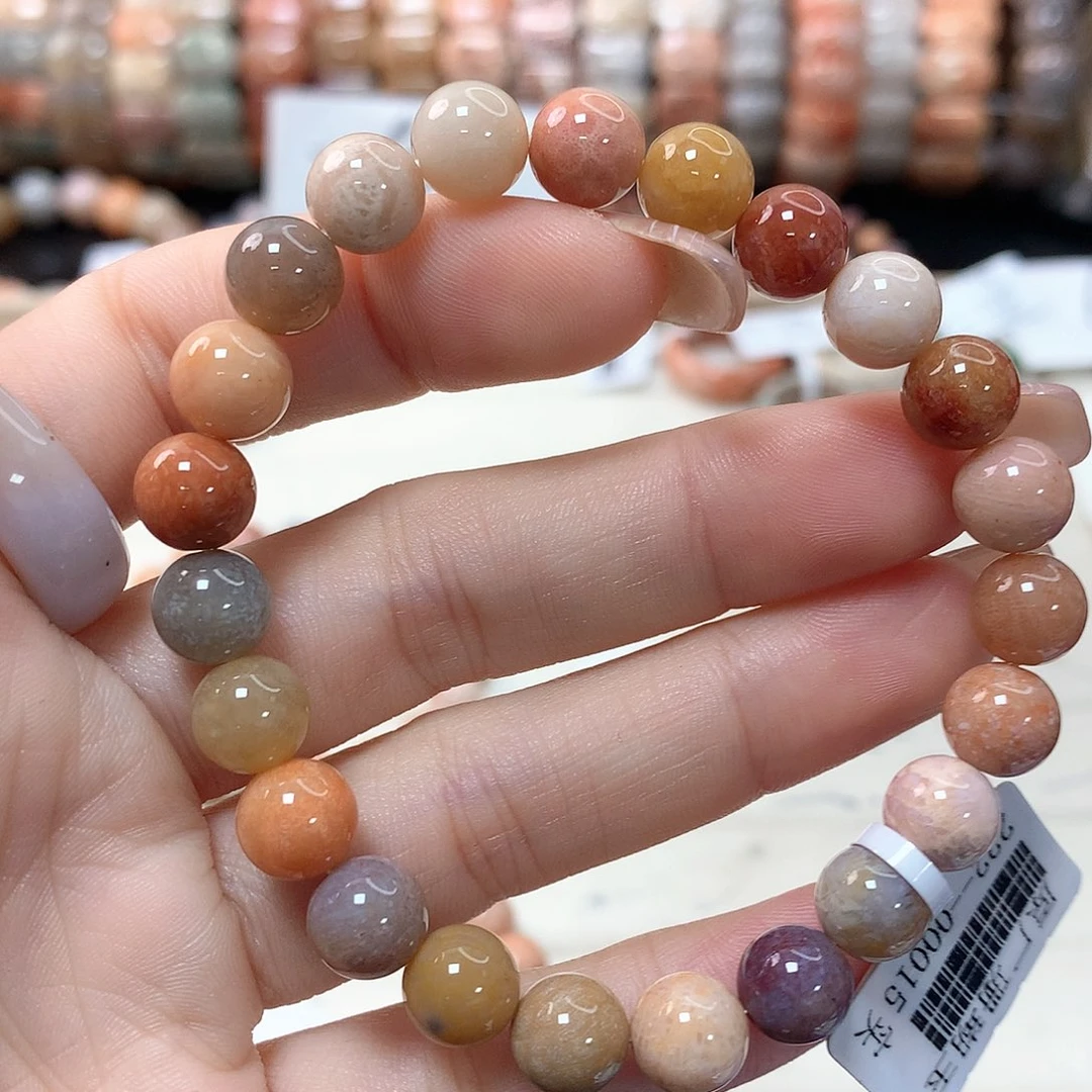 硅化珊瑚（珊瑚玉）手链未镶嵌海***泡284