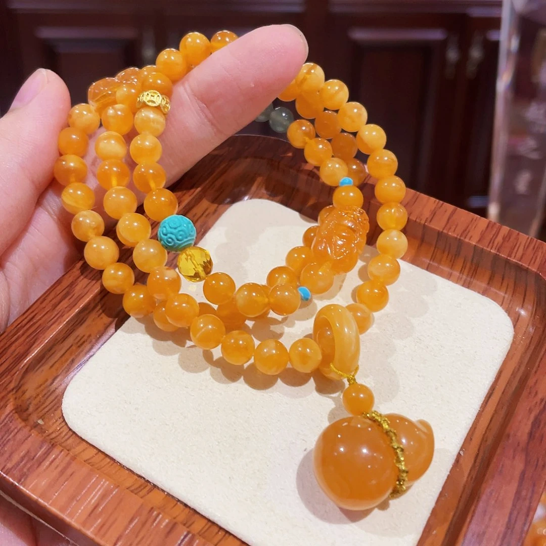 蜜蜡手链未镶嵌手串