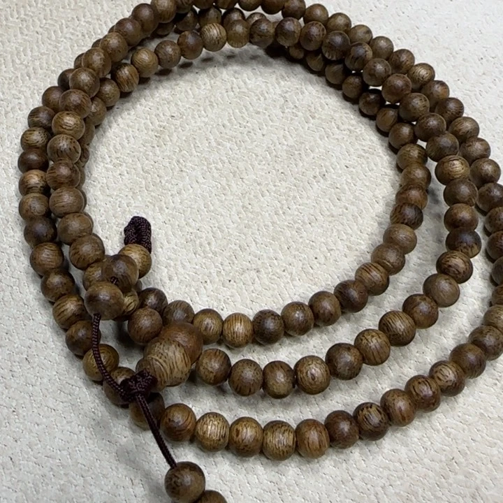 沉香木手串奇楠沉香圆珠长串0.5-7g