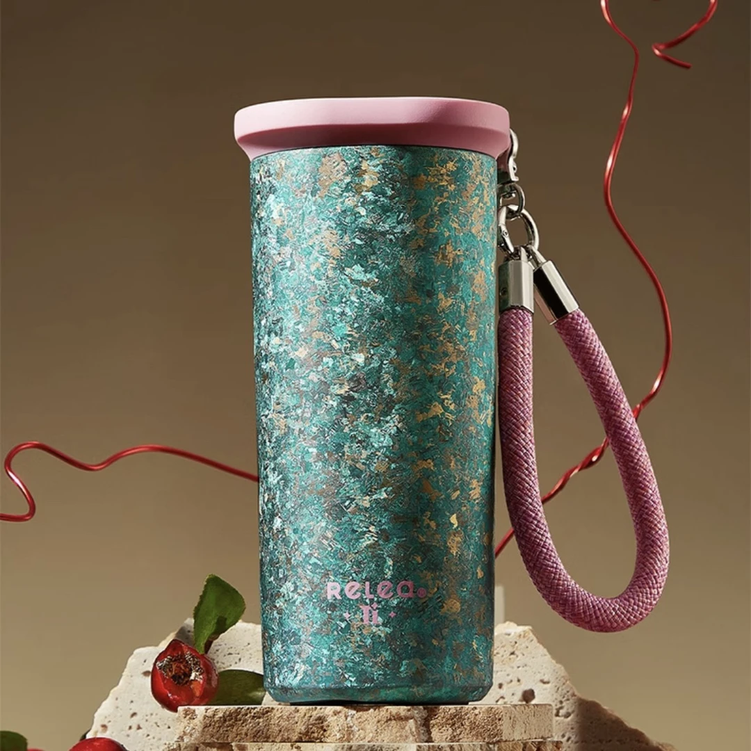 G31高颜值纯钛咖啡杯精致手提随行杯双层真空保温杯2025新款4396