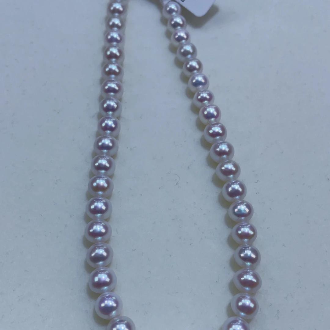 淡水珍珠颈饰银S925镶嵌6m左右炫彩爆亮亮瞎眼媲美海水