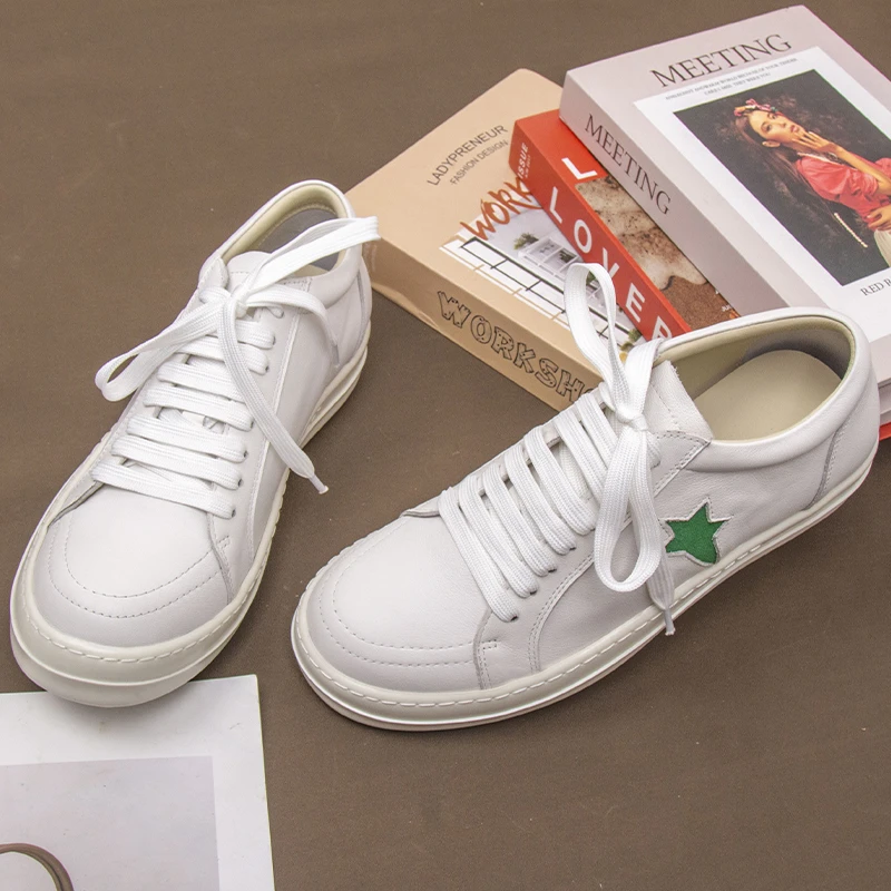 2025新款真皮广州鞋春秋季新款小白鞋时尚百搭休闲板鞋