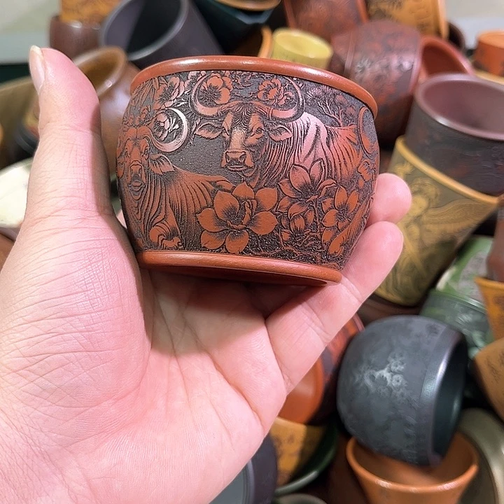 茶杯紫砂全手工紫砂主人杯