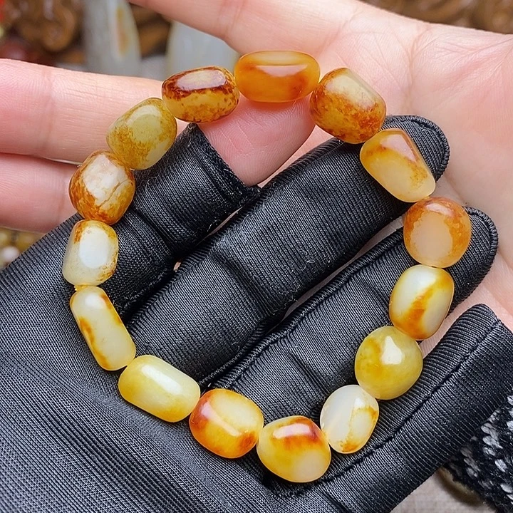 和田玉未镶嵌手链