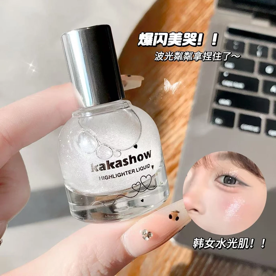 kakashow滚珠钻石高光液脸部提亮爆闪液体钻光纯欲韩女水光肌推荐