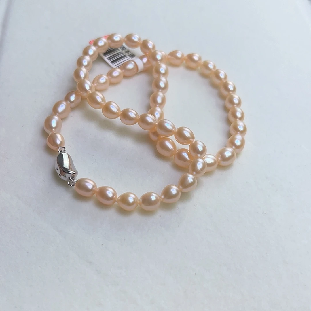 淡水珍珠银S925镶嵌颈饰壹****维7美人泪