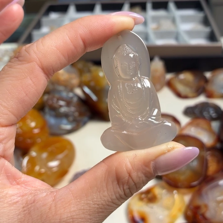 玛瑙/玉髓未镶嵌吊坠(不含链)