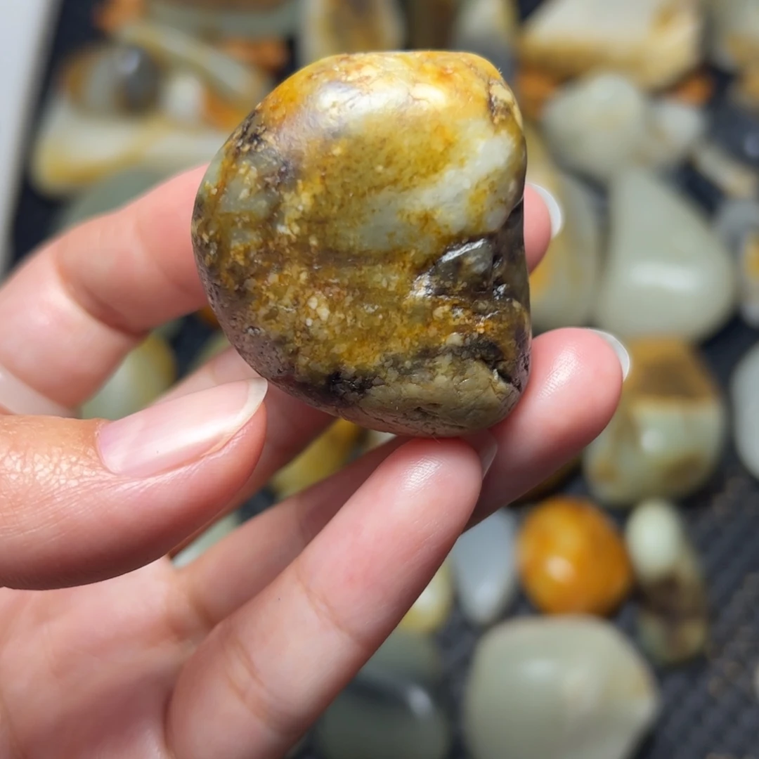 和田玉未镶嵌挂件58