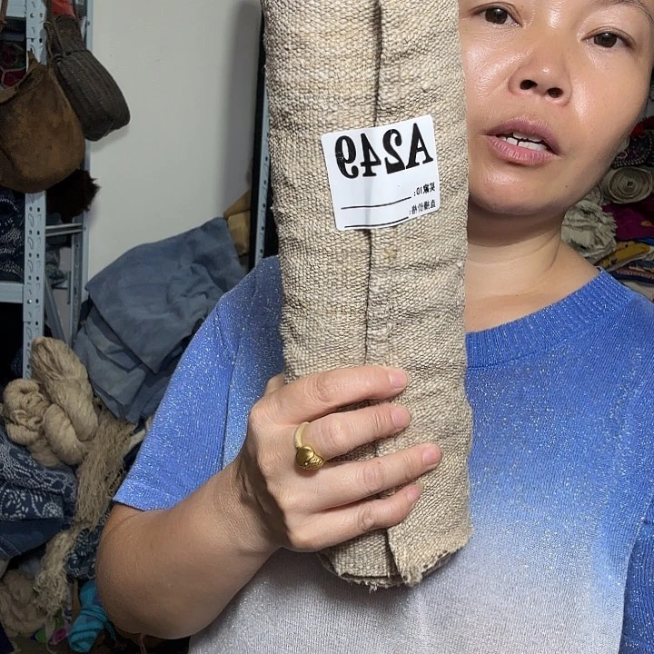 乳胶燕*手工老麻布老土布