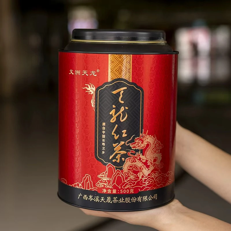 天龙红茶【圆罐装】500g