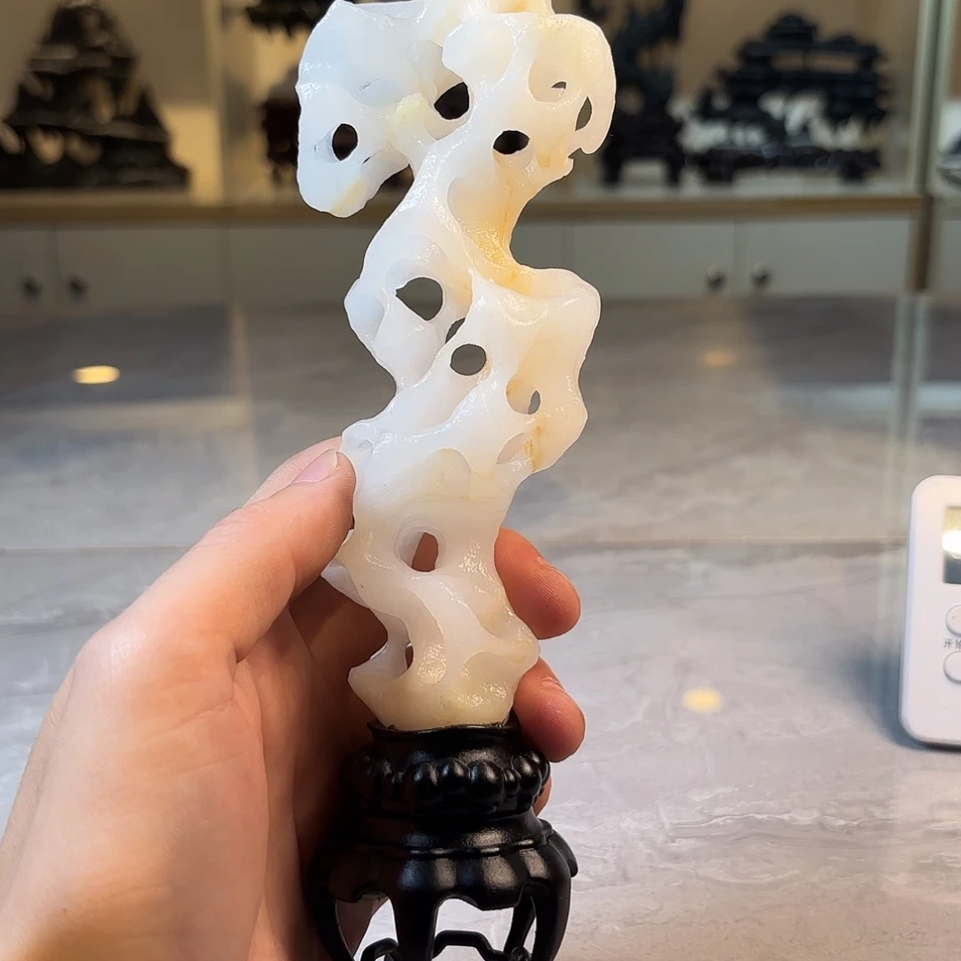 许***.灵璧石手工雕刻奇石摆件