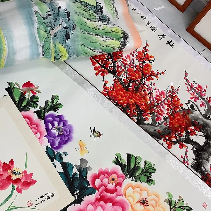 国画往**风六尺牡丹111111111