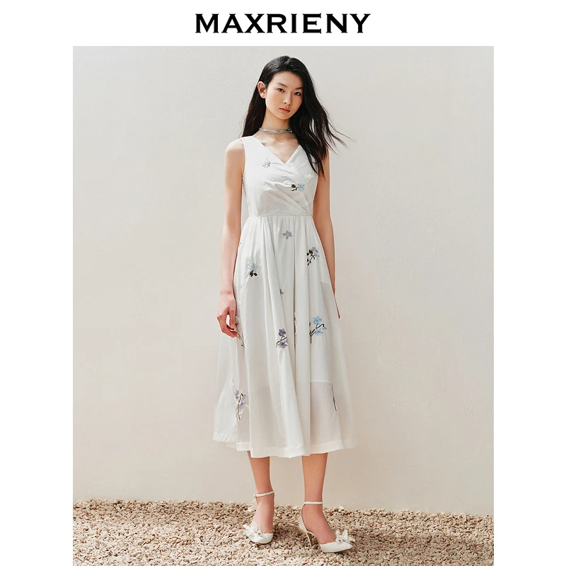 MAXRIENY印花气质连衣裙