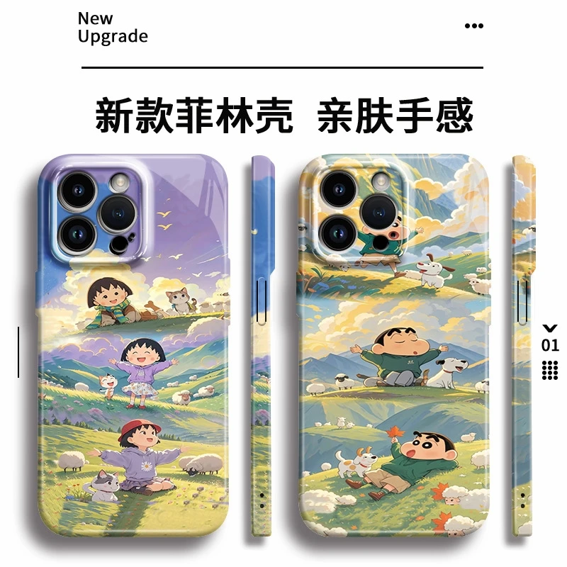 菲林软壳全包镜头适用华为/oppo/vivo/小米/一加/苹果16情侣卡通