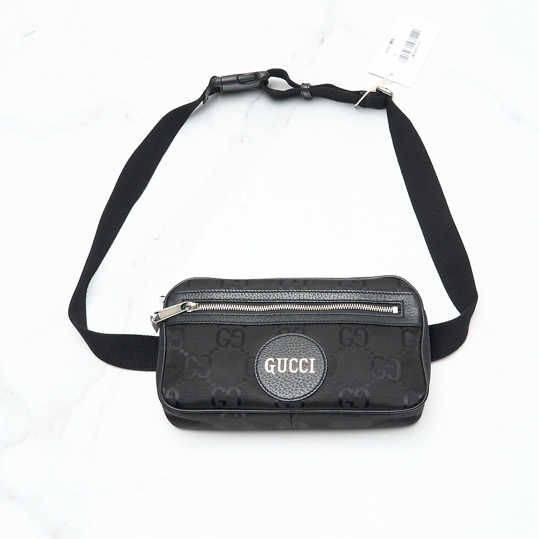 全新未使用/Gucci魏大勋同款环保系列logo腰包GUGB00571