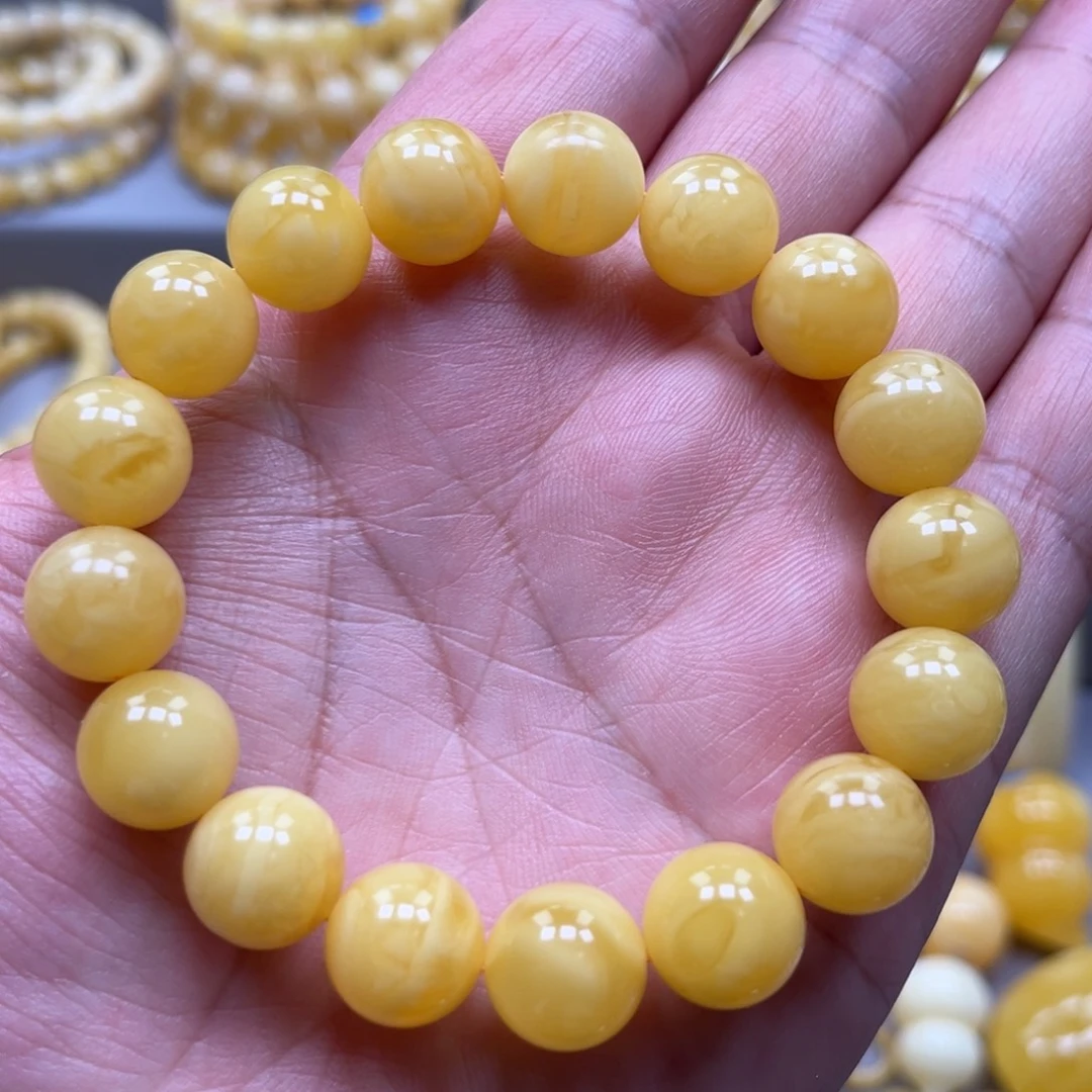 琥珀未镶嵌手链手串