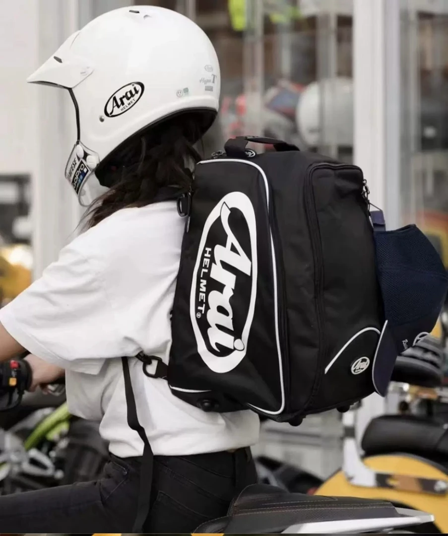 新款arai摩托车机车骑行双肩包头盔包 送镜片包原厂包邮