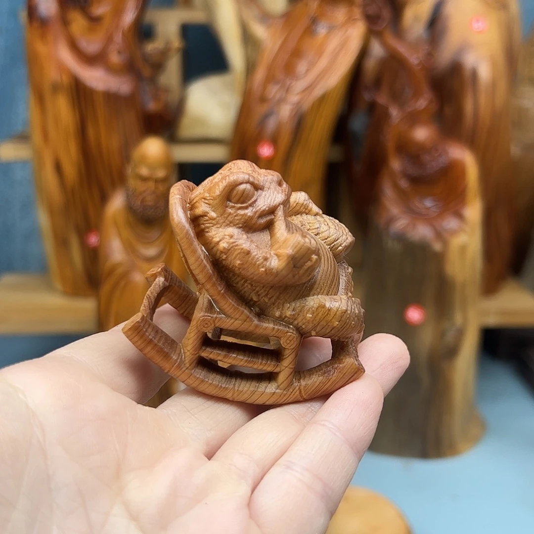 木柏木摆件手把件