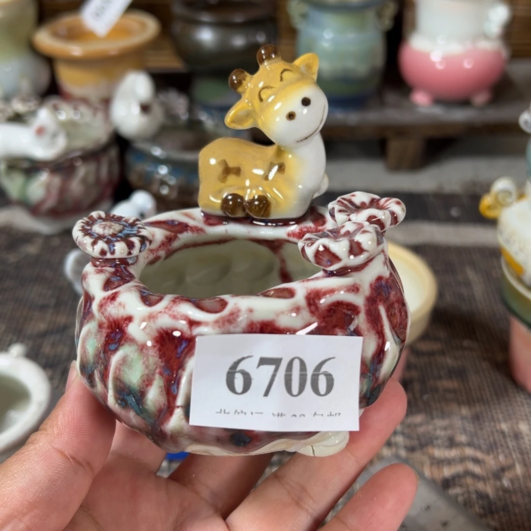 口5 手工花盆满30包邮