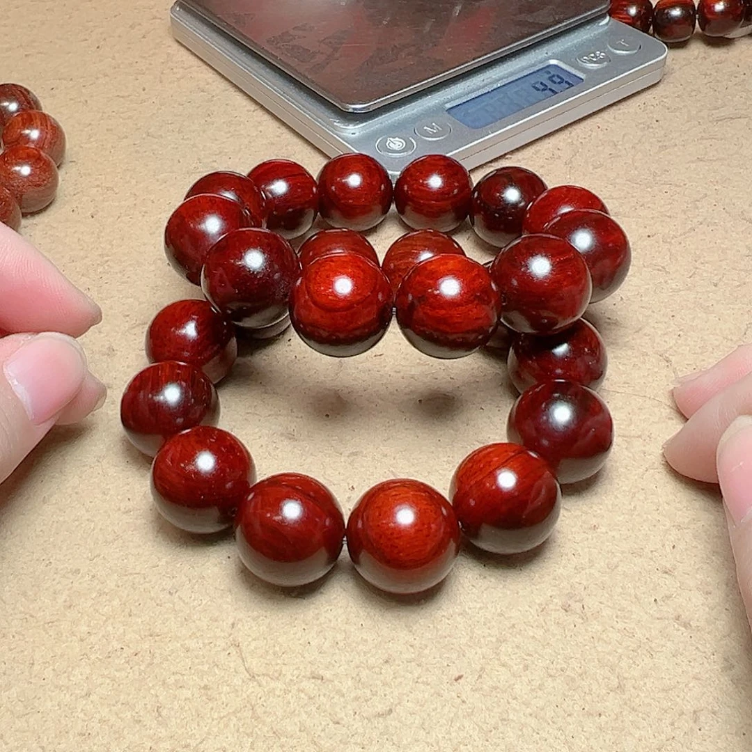 小叶紫檀手串/手链20天花板密度琴料大黑线泥料金星