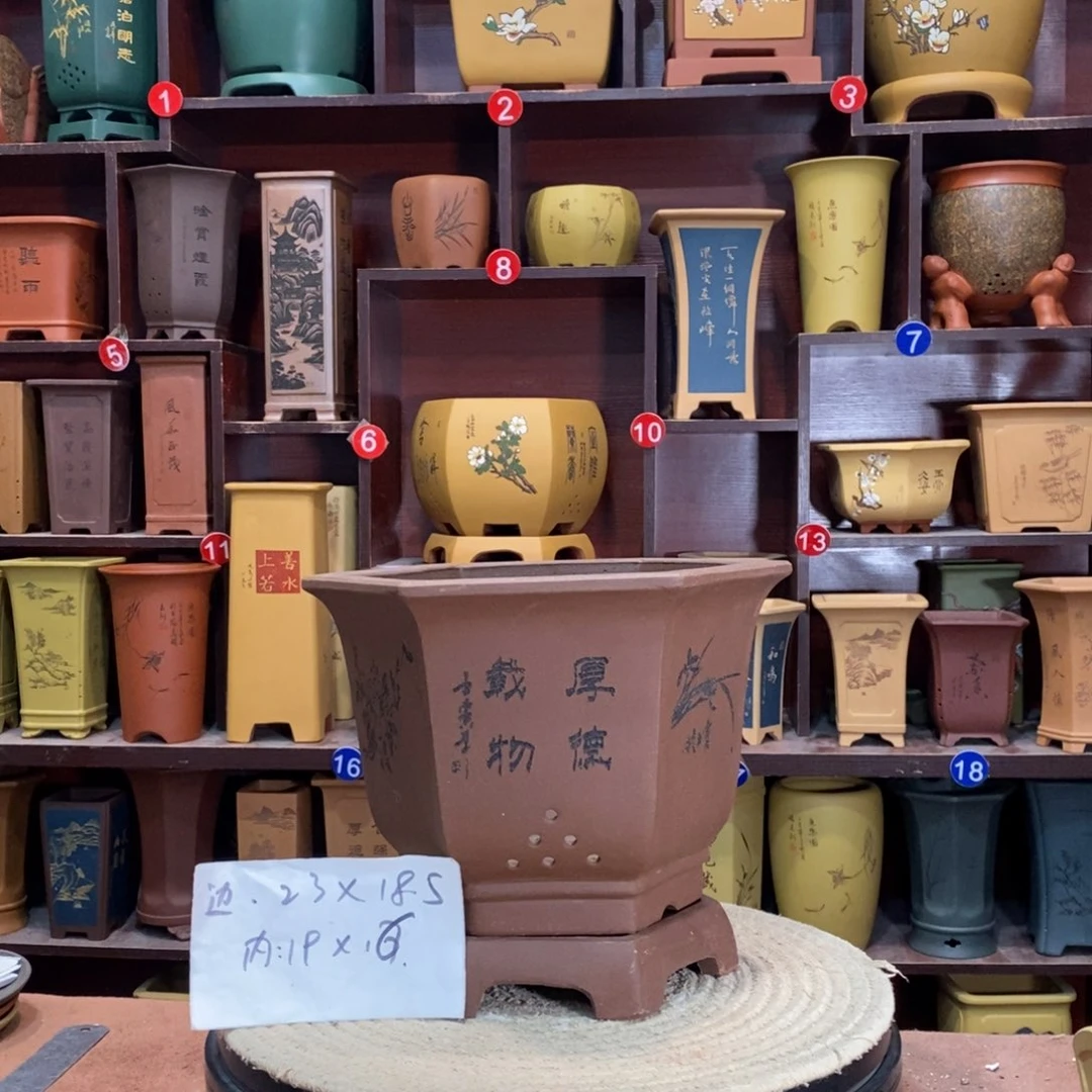 紫砂艺术紫砂花盆