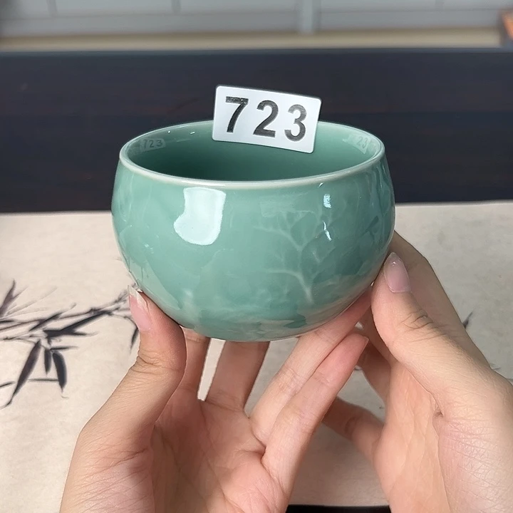 龙泉云间青瓷小米茶器