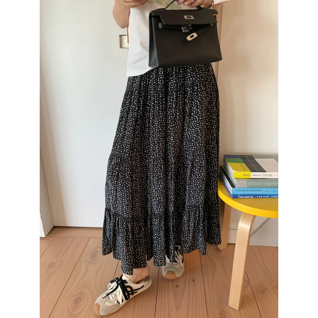 “春风碎花”显瘦显脸小休闲时尚潮流半身裙D5L283