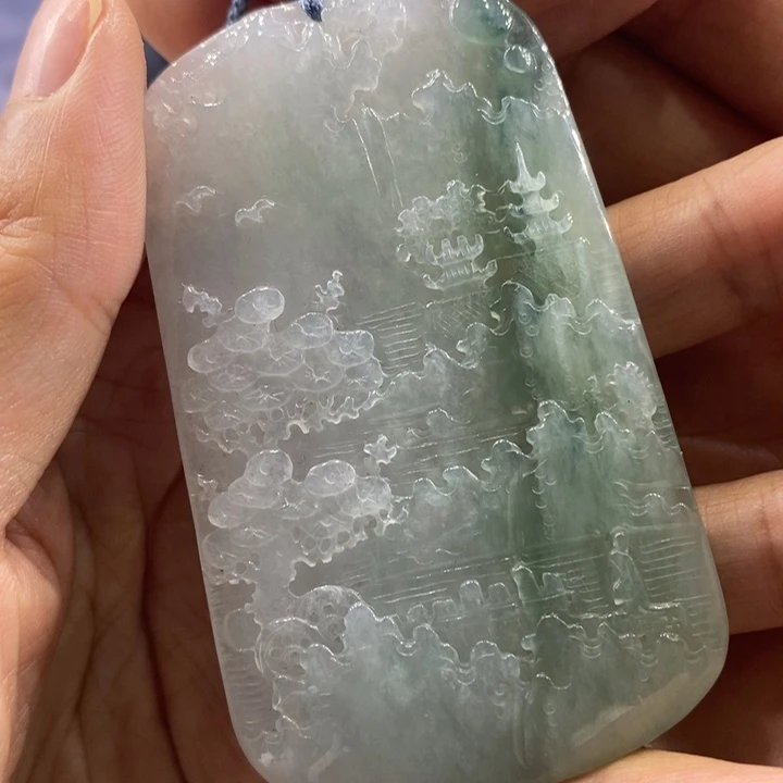 翡翠未镶嵌吊坠(不含链)c****r1289