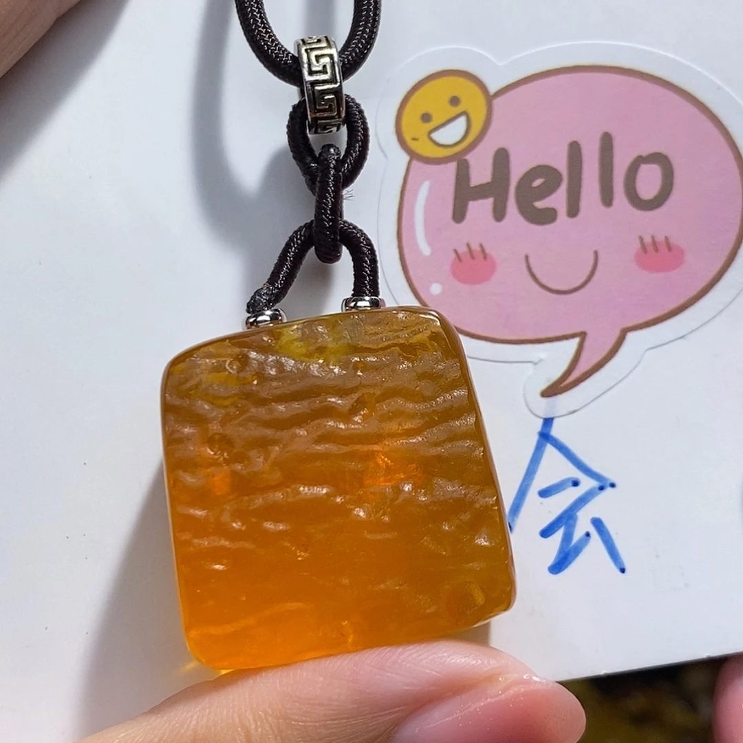 定制琥珀未镶嵌蜜蜡吊坠