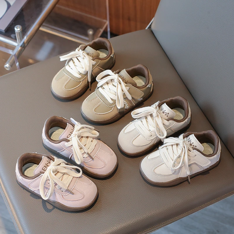 女童德训鞋2025春秋新款儿童鞋子宝宝运动鞋女孩软底百搭时尚板鞋
