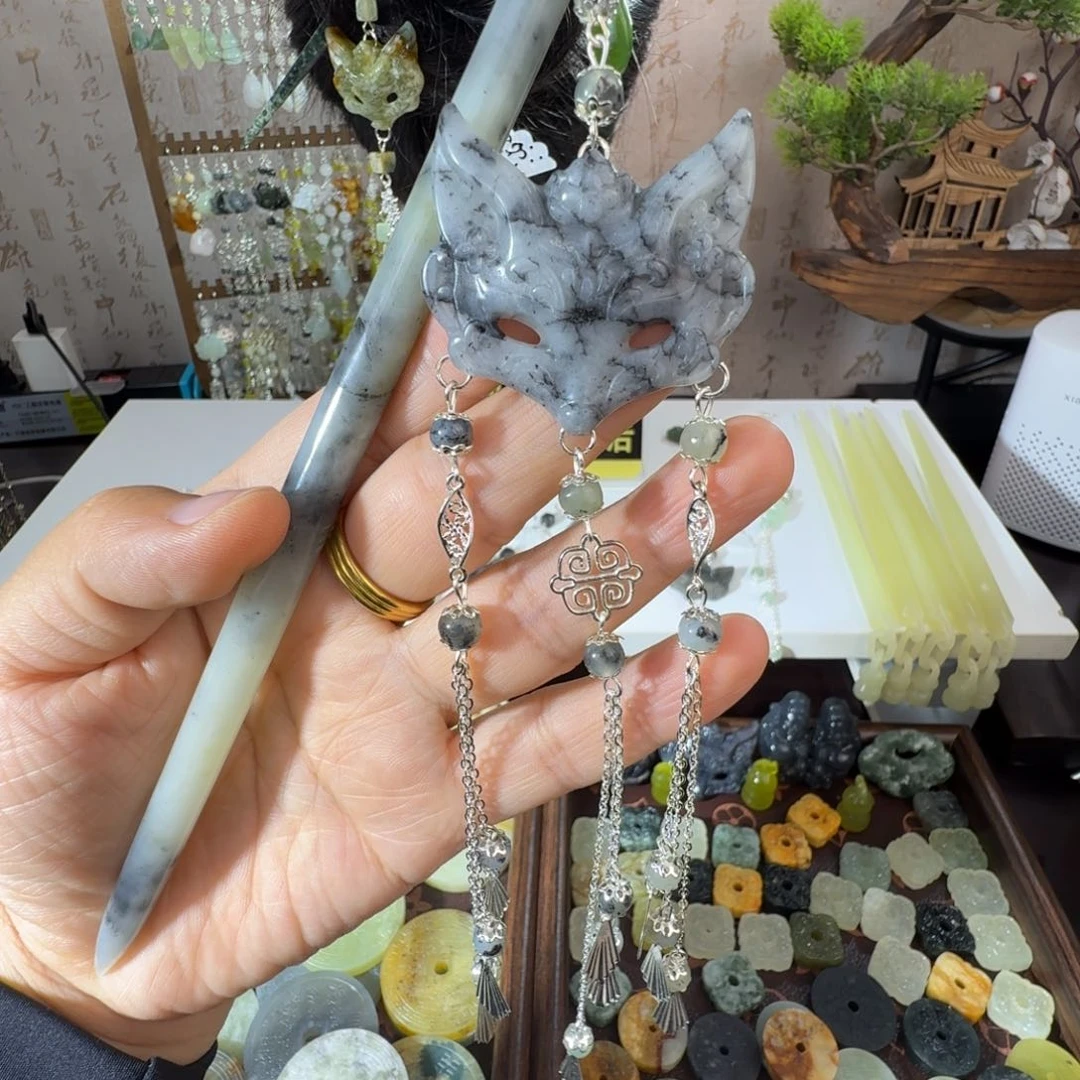 岫玉未镶嵌发簪福利款