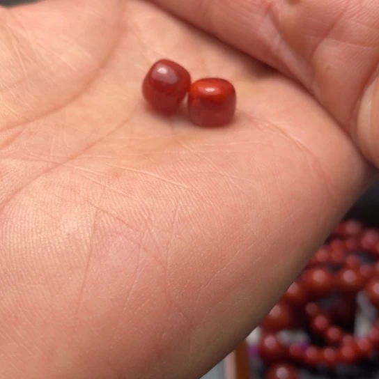 南红玛瑙未镶嵌手串单珠9发一个