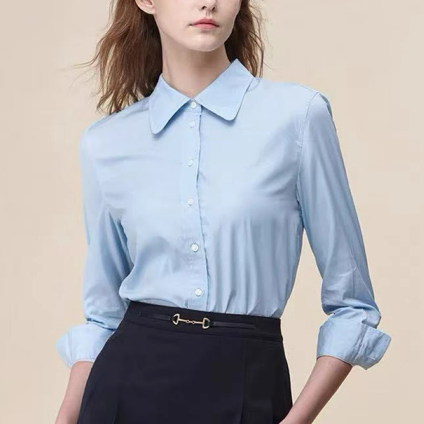 女款长袖衬衫089