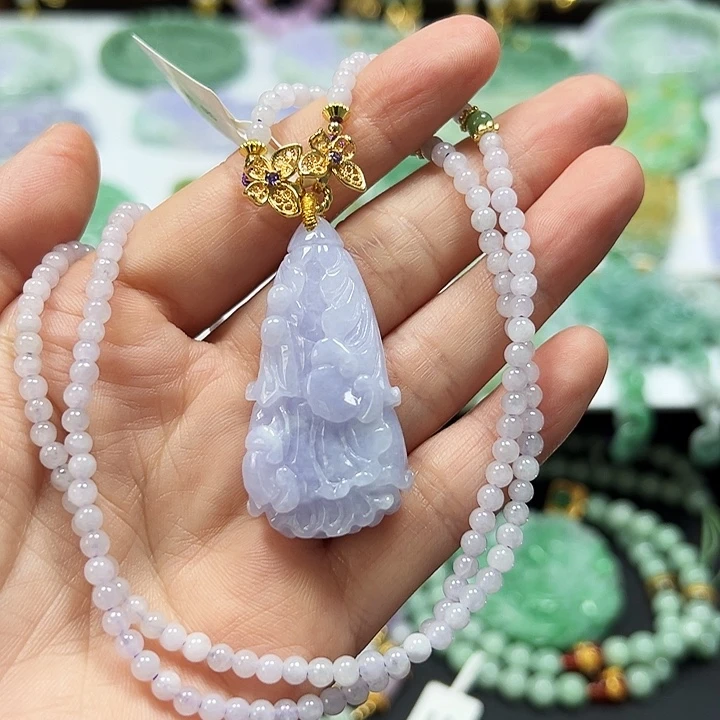 翡翠未镶嵌颈饰吊坠