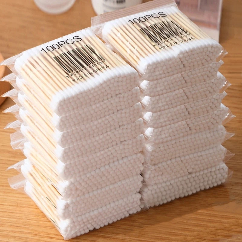 【新人福利】多功能棉签掏耳朵一次性双头家用卫生卸妆木质棉花棒