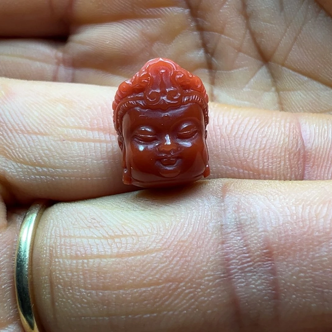 南红玛瑙佛公未镶嵌