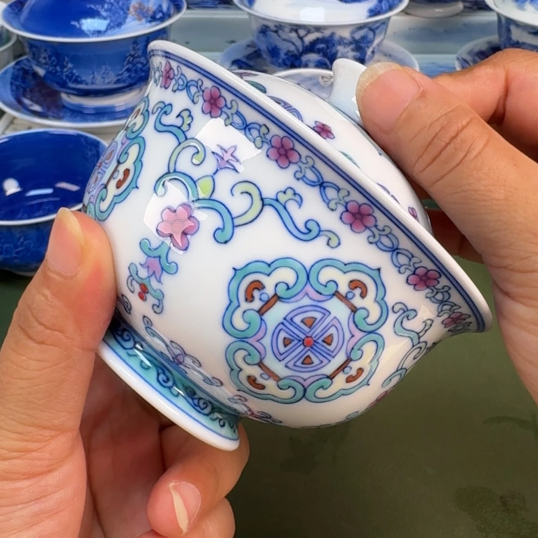 景德镇纯手绘茶具圆圆209