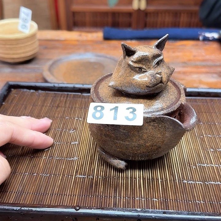 纯手工制作粗陶茶具
