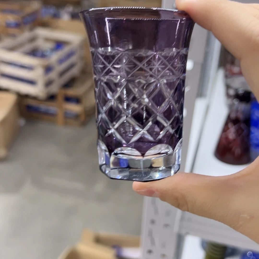 水晶玻璃平底款微瑕一个