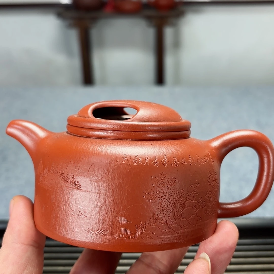 紫砂茶壶阿***德全手工牛盖
