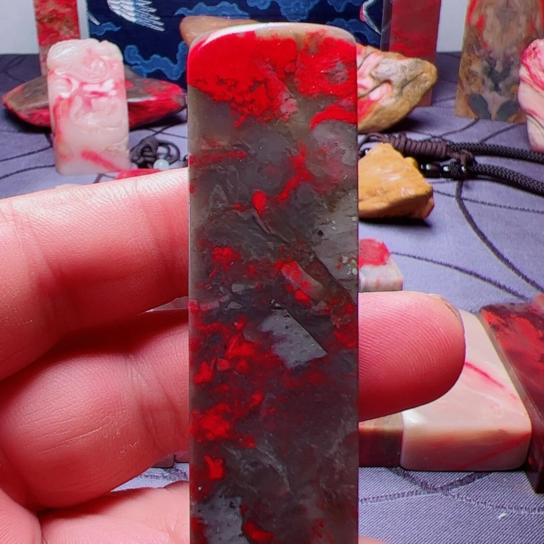 昌化石昌化鸡血石印章