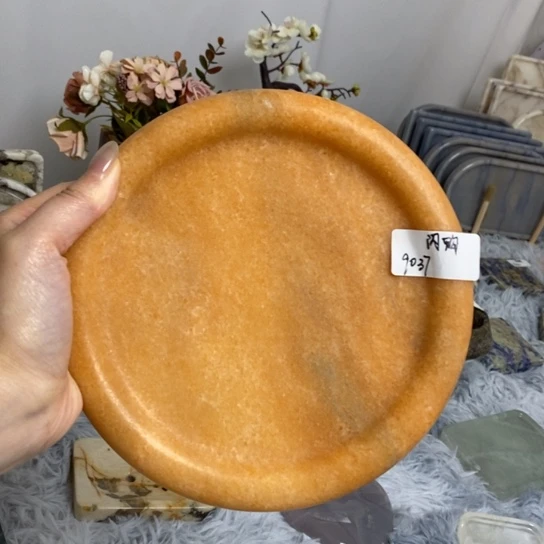 石材天然大理石托盘9037