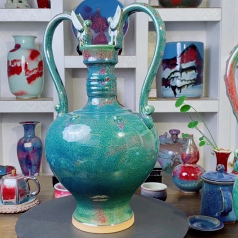 彦***超瓶禹州神后钧瓷原产地~