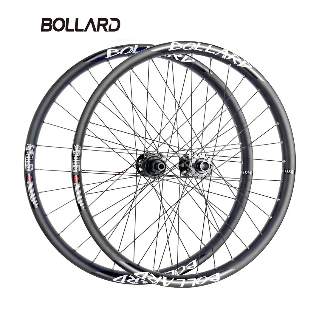 BOLLARD博拉德A35山地自行车桶轴快拆轮组高强度车圈花鼓顺丰包邮