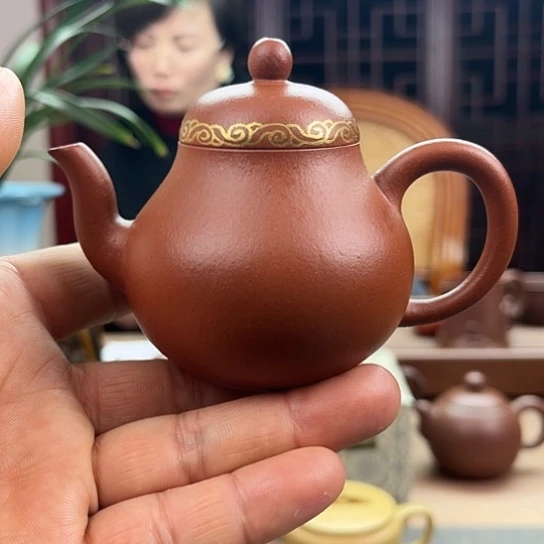 朱泥茶壶?****?原矿紫砂泥不退不换