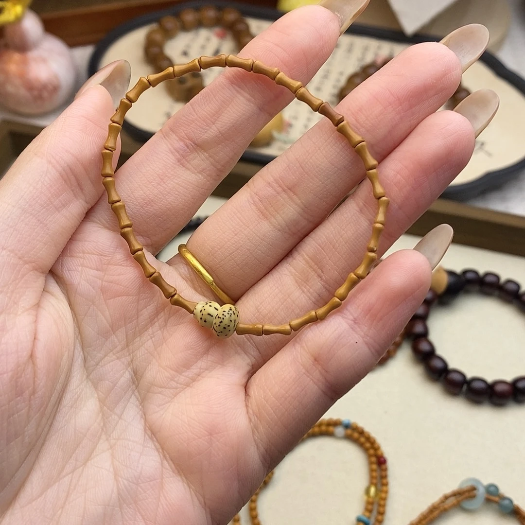 未镶嵌手串橄榄核星月葫芦