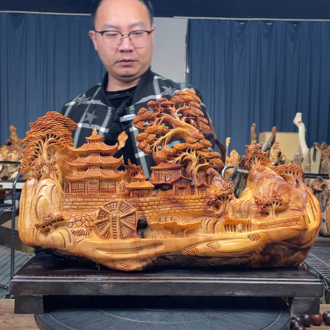 柏木（崖柏）山水倒流香送两盒香