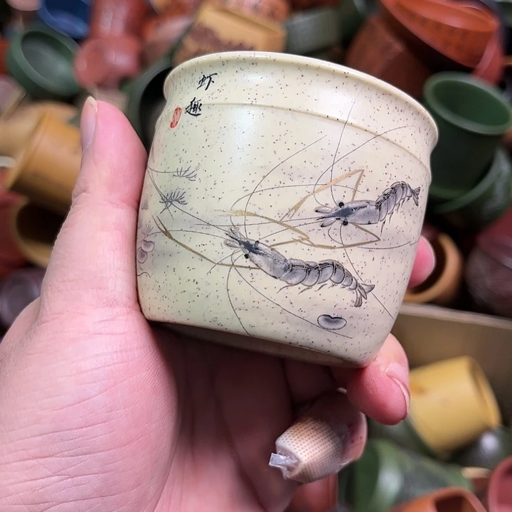 紫砂茶杯全手工紫砂主人杯