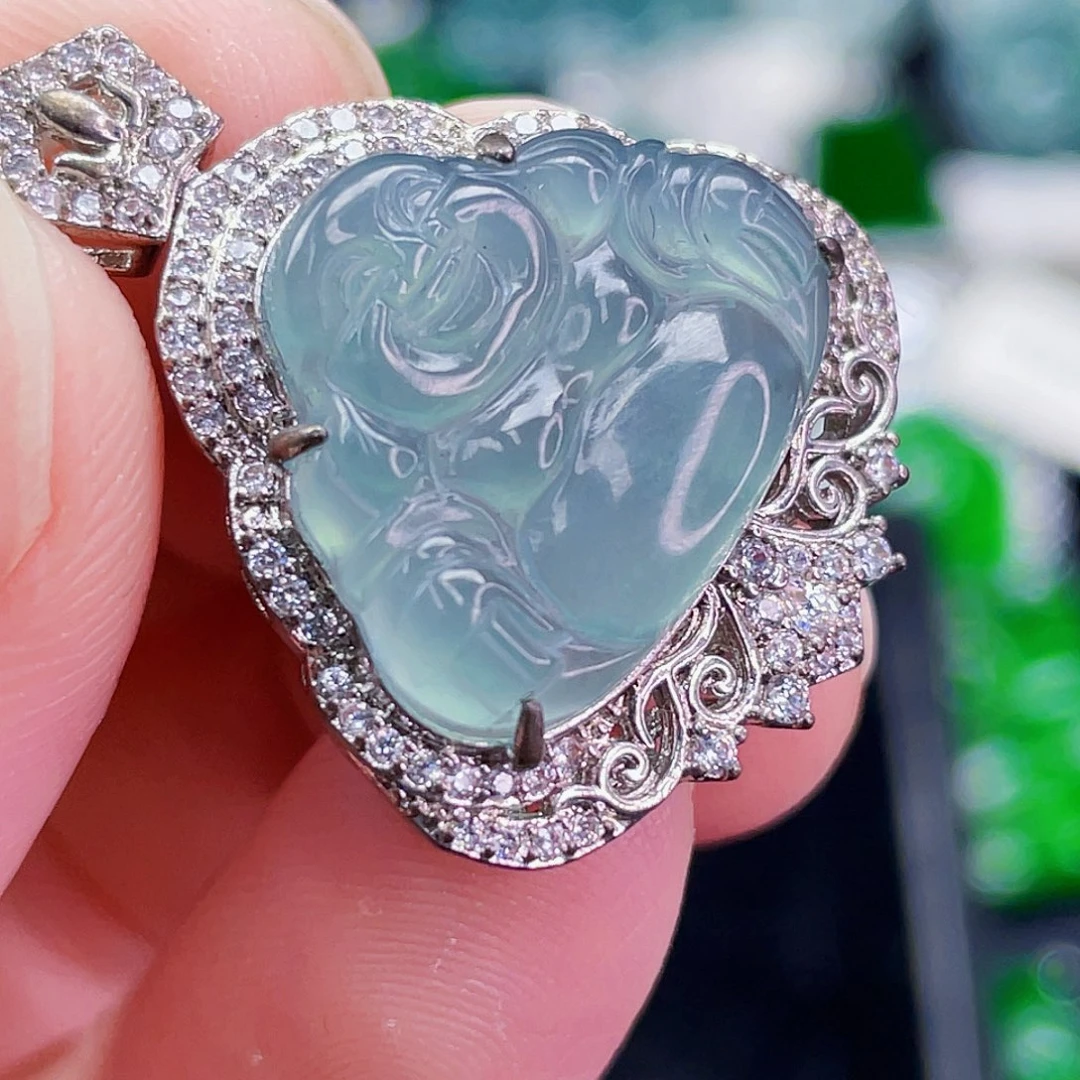 翡翠未镶嵌吊坠(不含链)070