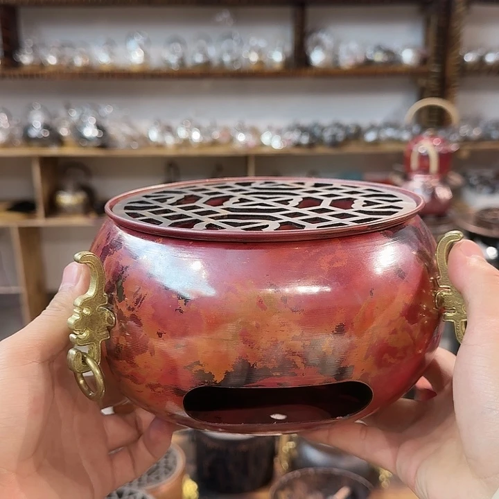 山****紫铜手工制作碳炉